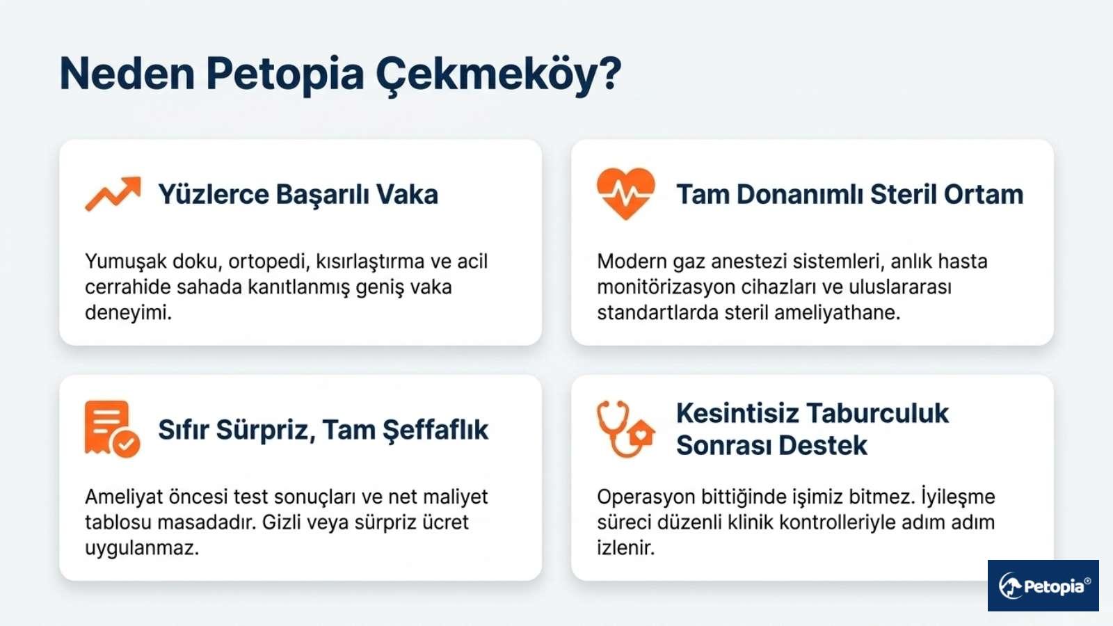 Neden Çekmeköy Veteriner Kliniği Cerrahi
